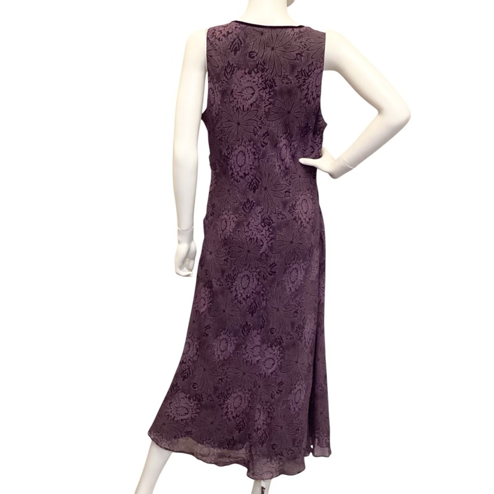 Jones New York 14 Faux Wrap Dress Elegant Purple Ruched Fairy Whimsigoth - Picture 11 of 11